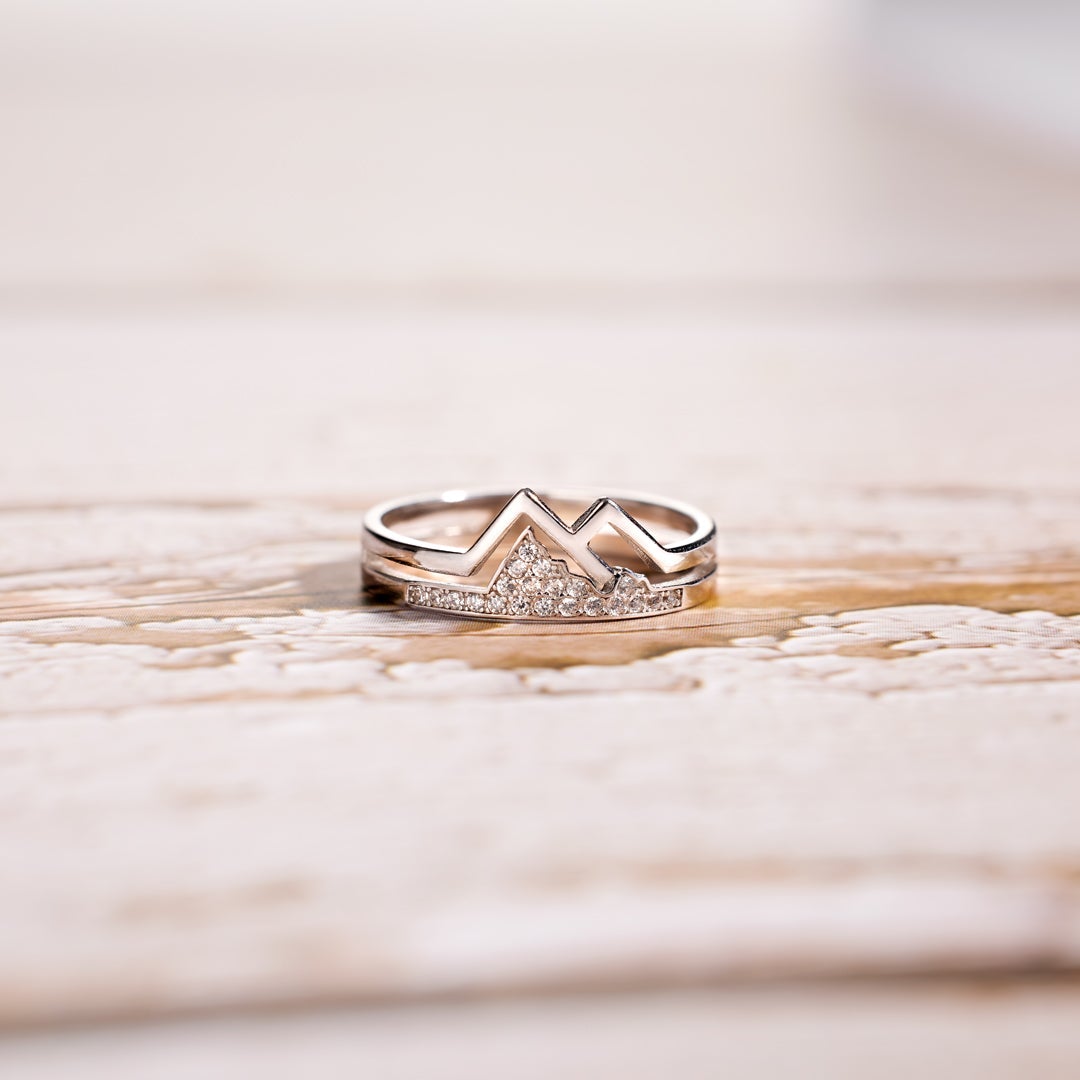 Try Again Pavé Mountain Ring