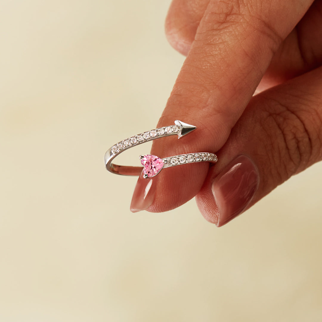 Your Heart Knows The Way Arrow & Heart Ring