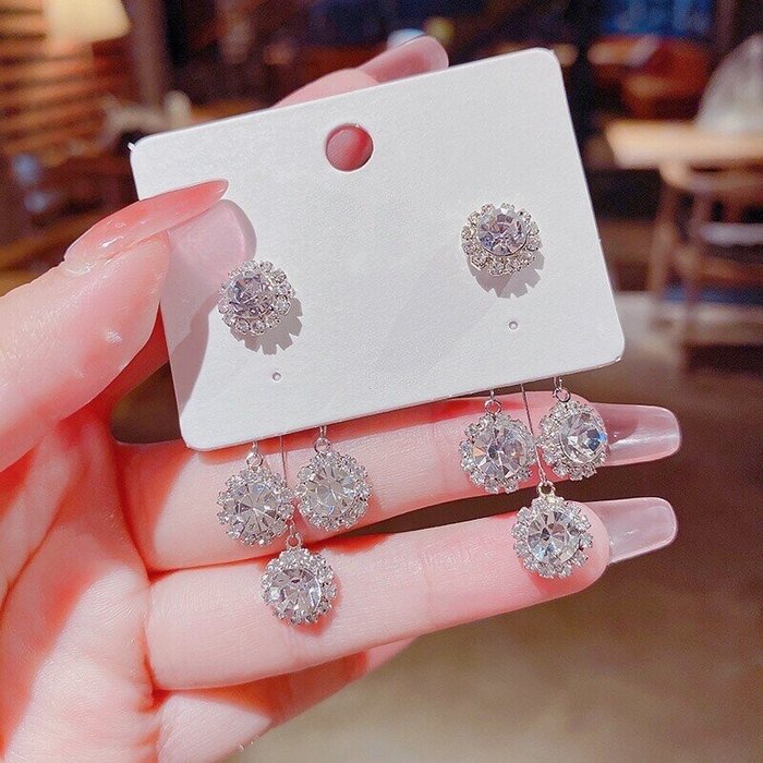 🌸2024 Spring Hot Sale✨Crystal string earrings