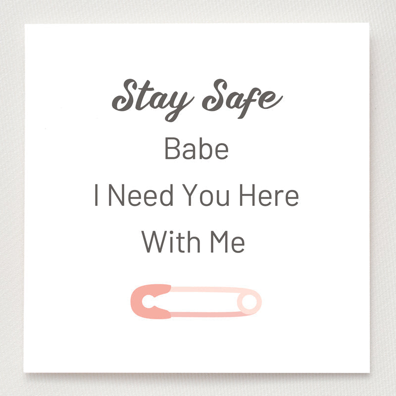Be Safe Stay Strong Safety Pin Ring