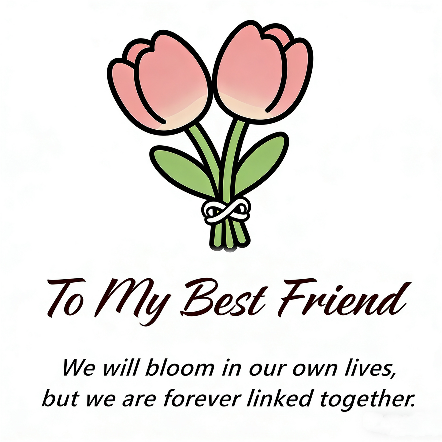 For Friend- We Will Bloom In Our Own Lives Birthstones Tulip Ring