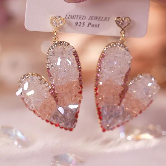 ✨Crystal Heart Gradient Earrings