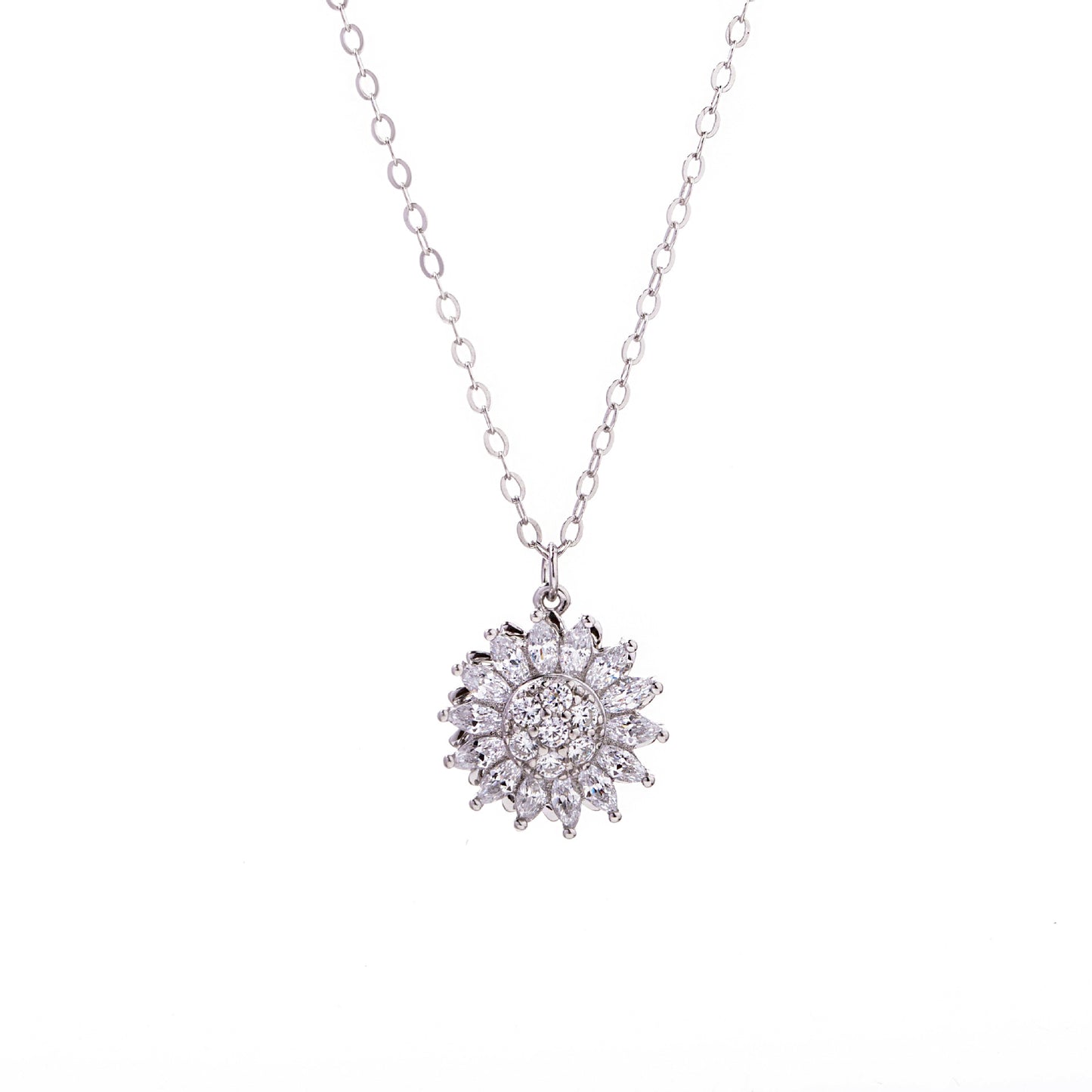 Spinning Sunflower Necklace