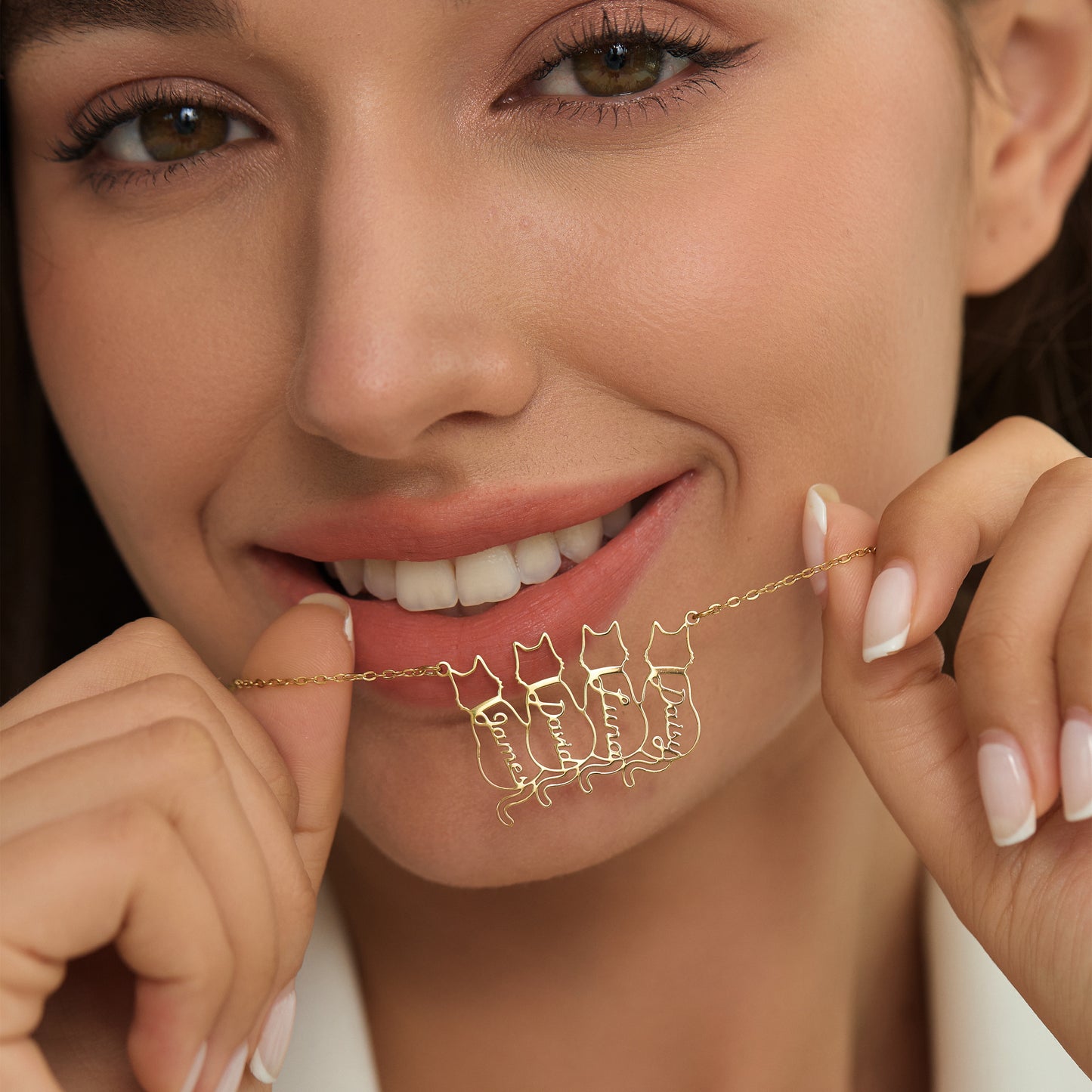 Personalised Cat Name Necklace