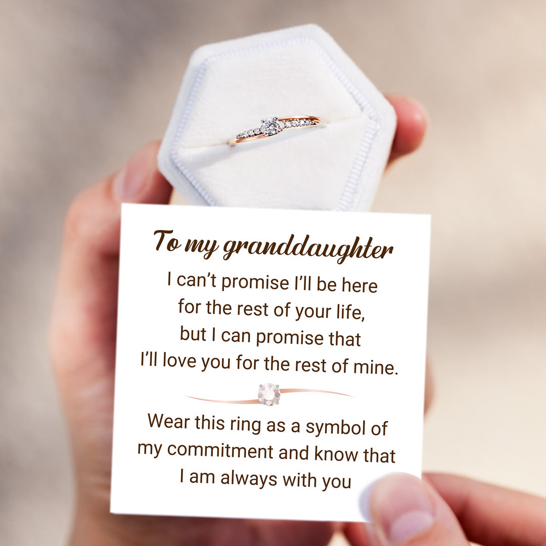 Sterling Silver Always With You Round-Cut Accent Ring