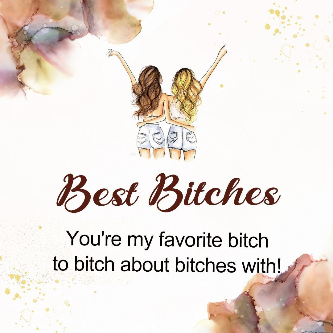FOR FRIEND- YOU'RE MY FAVORITE BITCH DOUBLE HEARTS CUSTOM BIRTHSTONES BRACELET