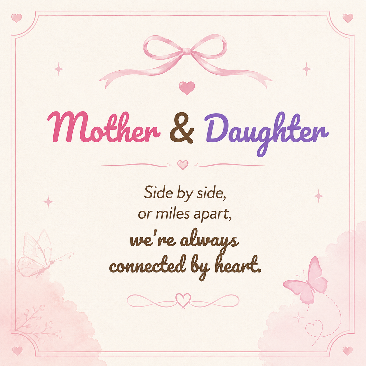 For My Daughter- Always With You Custom Double Birthstones Necklace