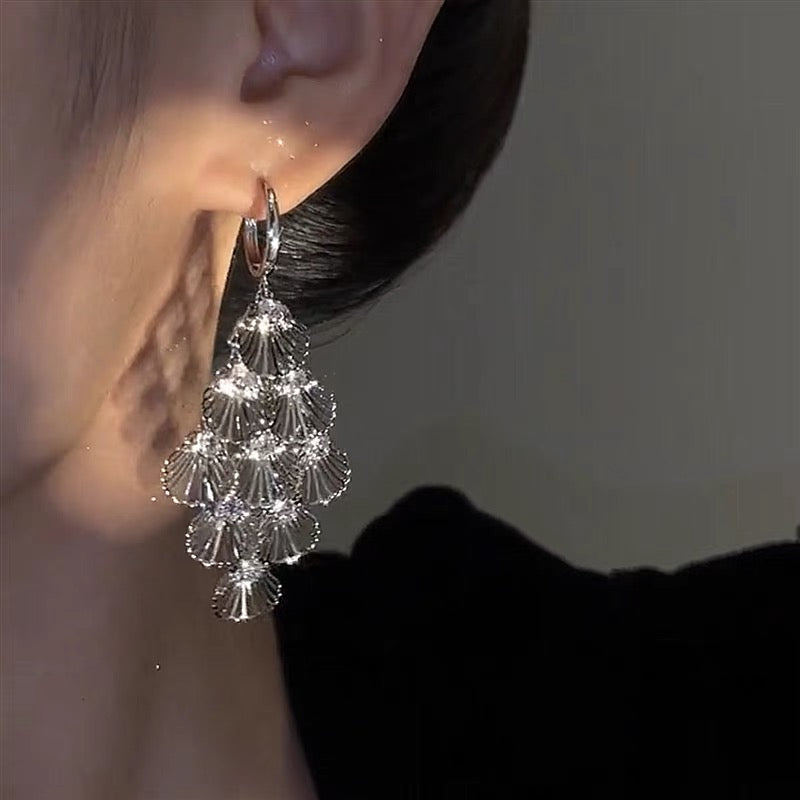 šøFrench Style Hollow Leaf Earrings