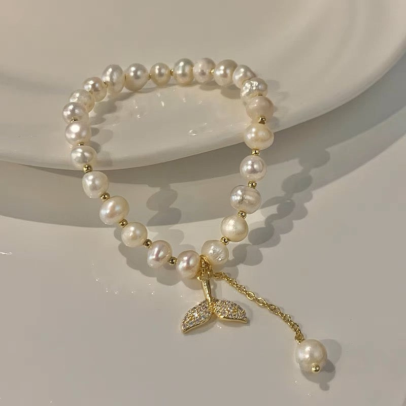 🌸2024 Spring Hot Sale✨FRESHWATER PEARL MERMAID BRACELET