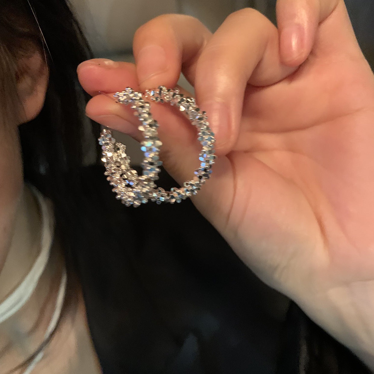 šøFrench Style Hoop Earrings