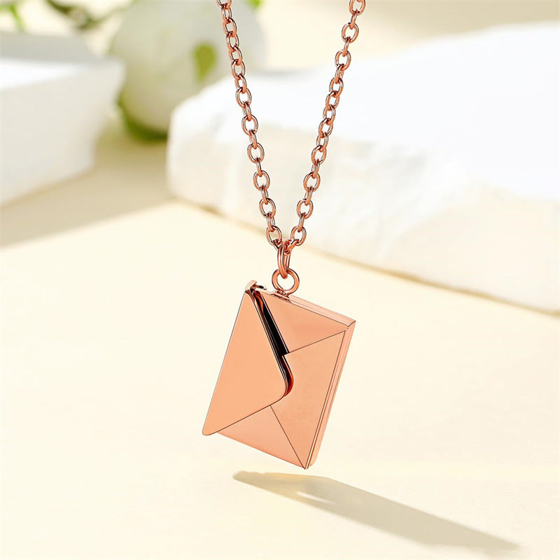 🌸2024 Spring Hot Sale✨Customized Envelope Necklace