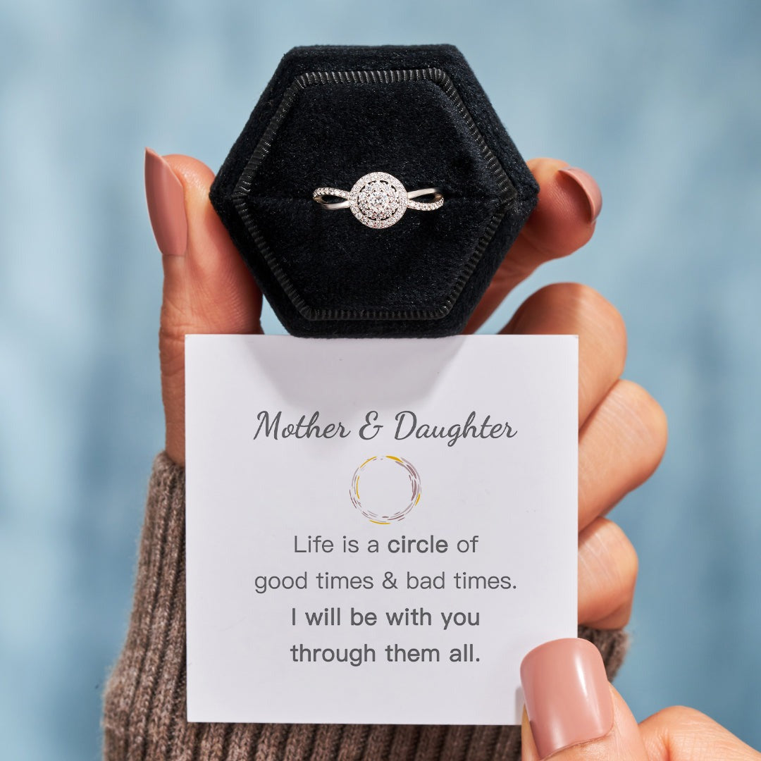 Matching Mother&Daughter Bond Circle Ring