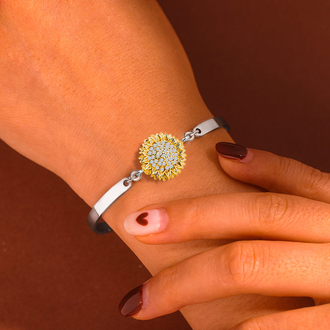 For Granddaughter - Sunflower Three-section Bracelet