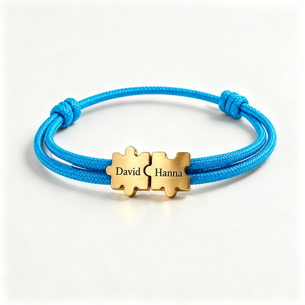 To My Man- Couple Puzzle Custom Name Bracelet
