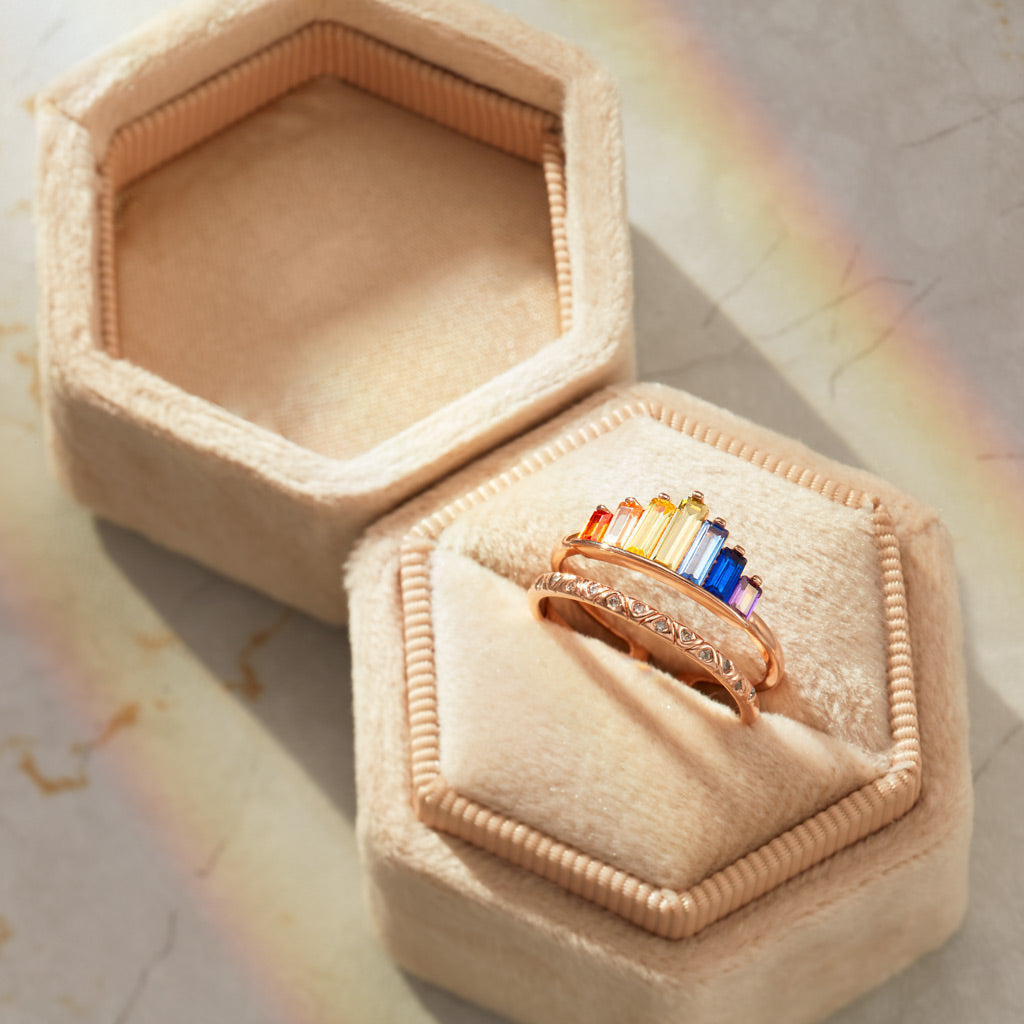 Granddaughter Rainbow Ring