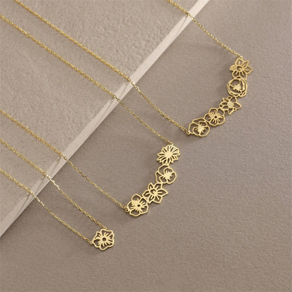 For Love - Personalized Birth Flower Necklace