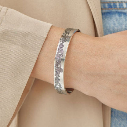 For Love - To My Smokin' Hot Woman Wave Cuff Bracelet