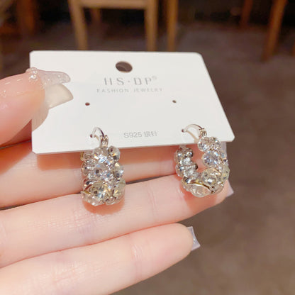 Hot Sale🎁Italy Style Zircon Sparkling Earrings