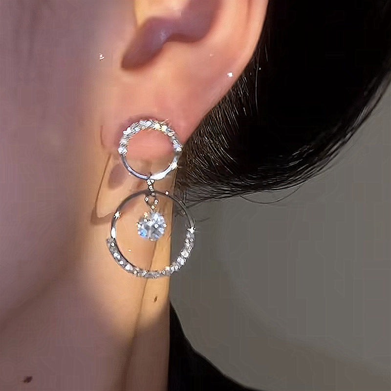 🌸2025 New Sale-ITALIAN STYLE CRYSTAL HOOP EARRINGS