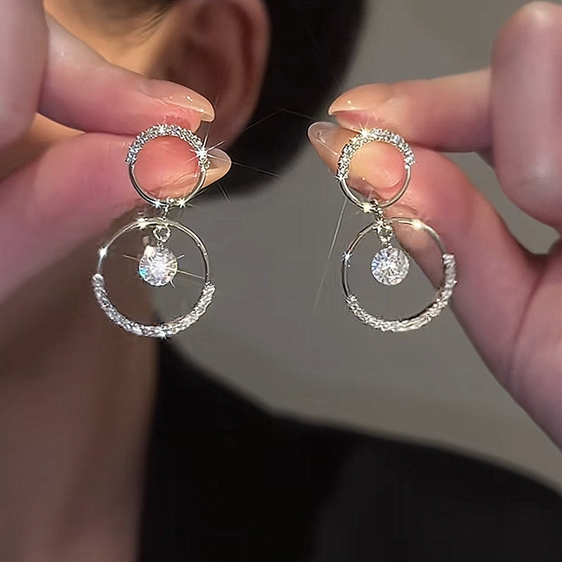 🌸2025 New Sale-ITALIAN STYLE CRYSTAL HOOP EARRINGS