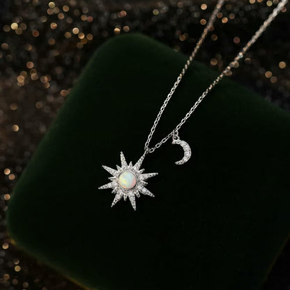 To Unbiological Daughter - We Are Forever Linked Together Moon And Star Necklace