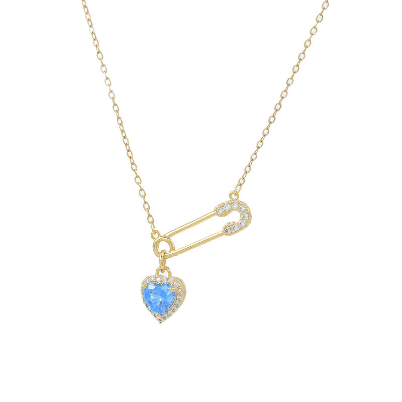 FOR UNBIOLOGICAL DAUGHTER - CUSTOM BIRTHSTONE INTERLOCKING NECKLACE