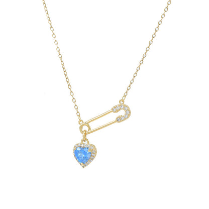 FOR UNBIOLOGICAL DAUGHTER - CUSTOM BIRTHSTONE INTERLOCKING NECKLACE
