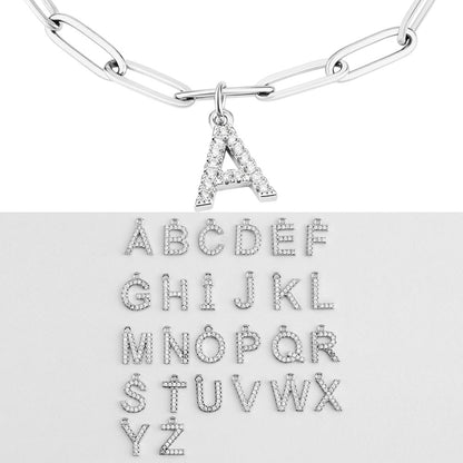 Minimalist Personalized Diamond Letter Bracelet