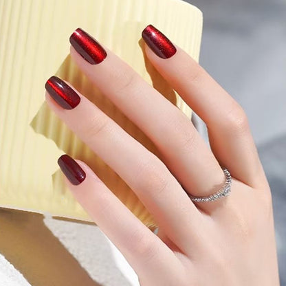 ✨️Shiny Cat Eye Fake Nails💅