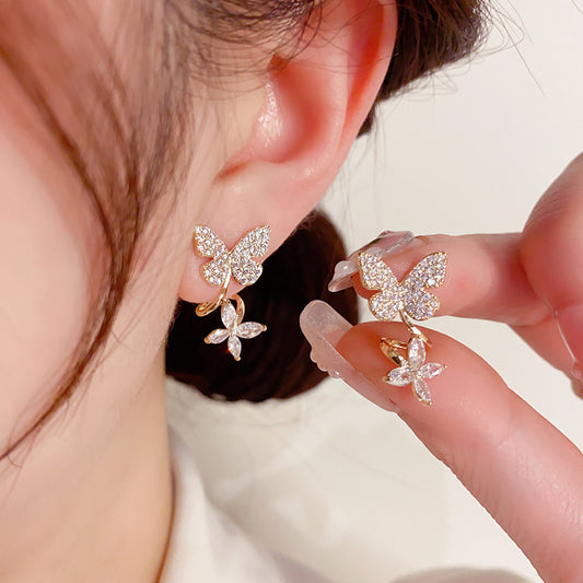 🌸Butterfly Zircon Stud Earrings