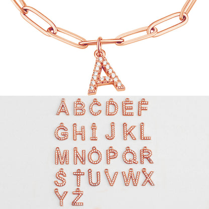 Minimalist Personalized Diamond Letter Bracelet