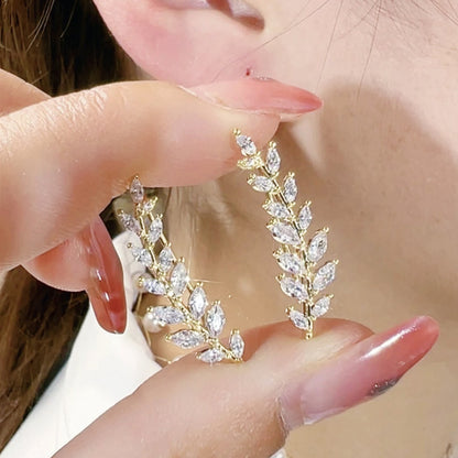 🌸Leaf Zircon Earrings