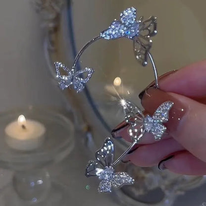 🔥Summer Hot Sale🌊	 Super Sparkling Zircon Butterfly Earring