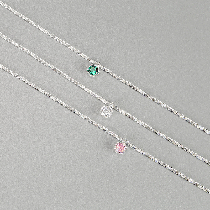 Hot Sale🎁S925 Silver Galaxy Glitter Zircon Chain