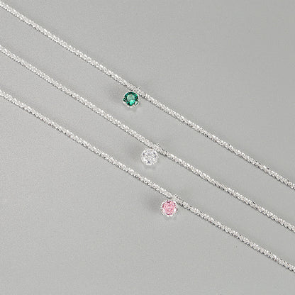 Hot Sale🎁S925 Silver Galaxy Glitter Zircon Chain