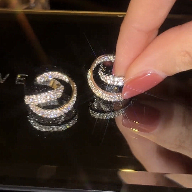 🌸Italian Style Zircon Hoop Earrings