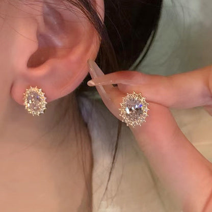 🌸French Style Zircon Sparkling Earrings