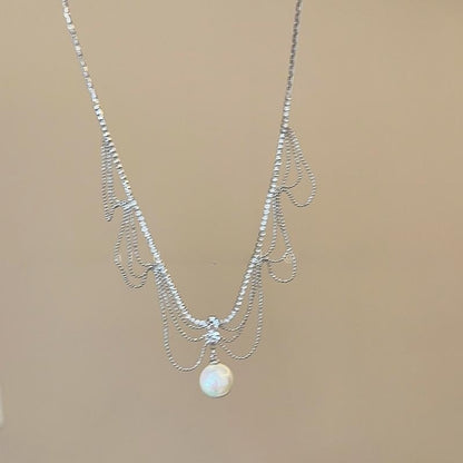 🌸2024 Spring Hot Sale✨Pearl Tassel Necklace