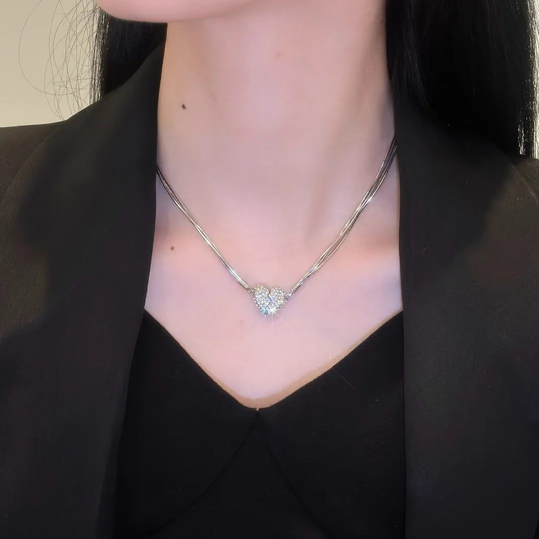 🌸2025 New Sale-Magnetic Love Patchwork Necklace