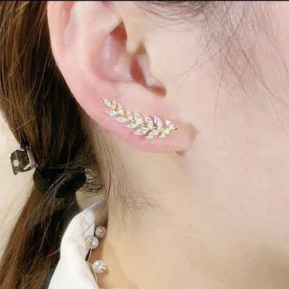 🌸Leaf Zircon Earrings