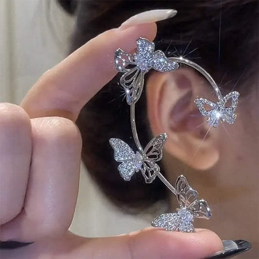 🔥Summer Hot Sale🌊	 Super Sparkling Zircon Butterfly Earring