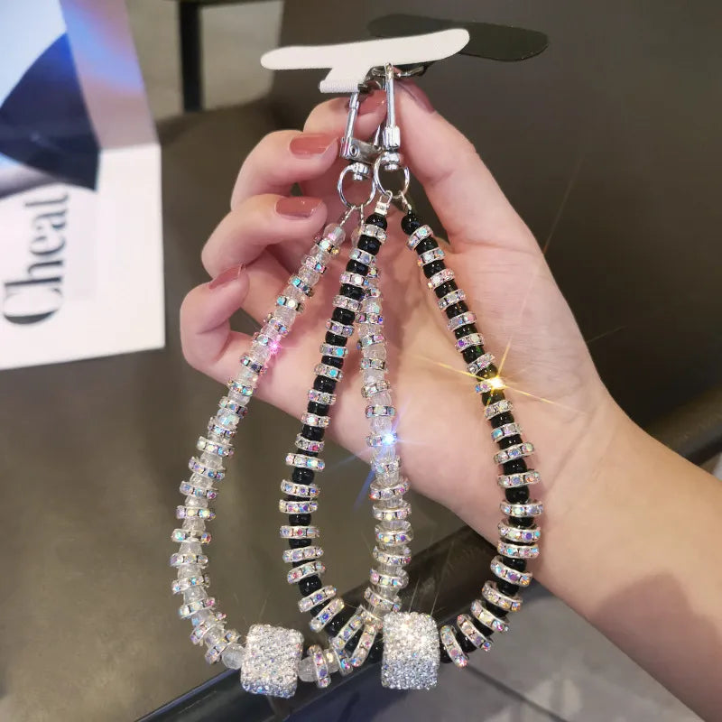 ✨Sparkling Diamond Square Rhinestone Phone Lanyard