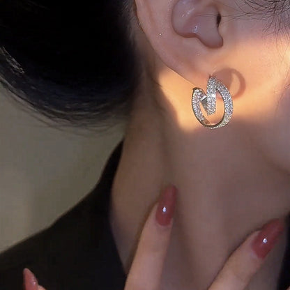 🌸Italian Style Zircon Hoop Earrings