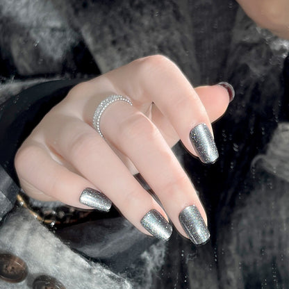 ✨️Shiny Cat Eye Fake Nails💅