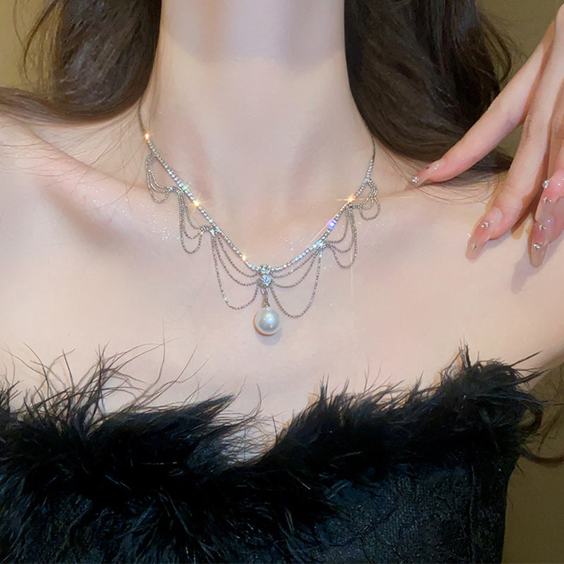 🌸2024 Spring Hot Sale✨Pearl Tassel Necklace