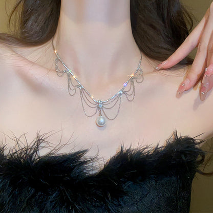 🌸2024 Spring Hot Sale✨Pearl Tassel Necklace