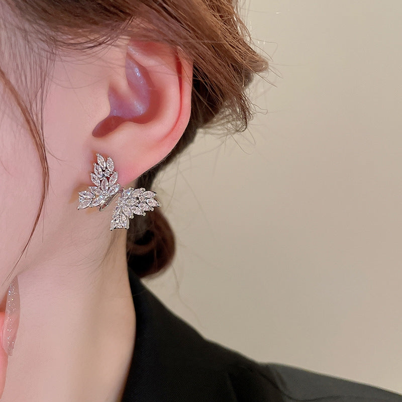 Hot Sale🎁Sparkling Butterfly Zircon Earrings
