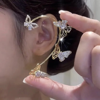 🔥Summer Hot Sale🌊	 Super Sparkling Zircon Butterfly Earring