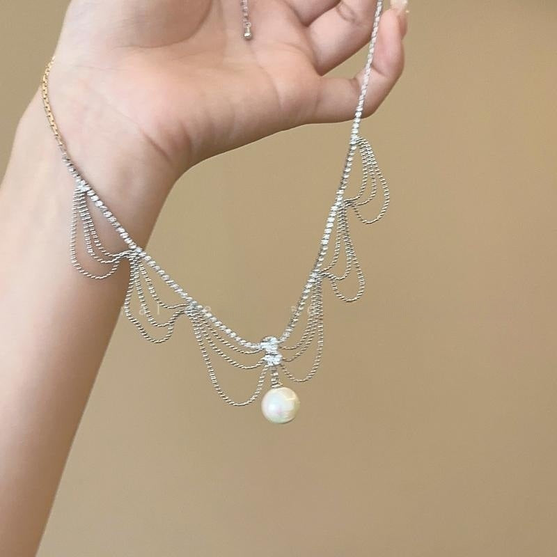 🌸2024 Spring Hot Sale✨Pearl Tassel Necklace