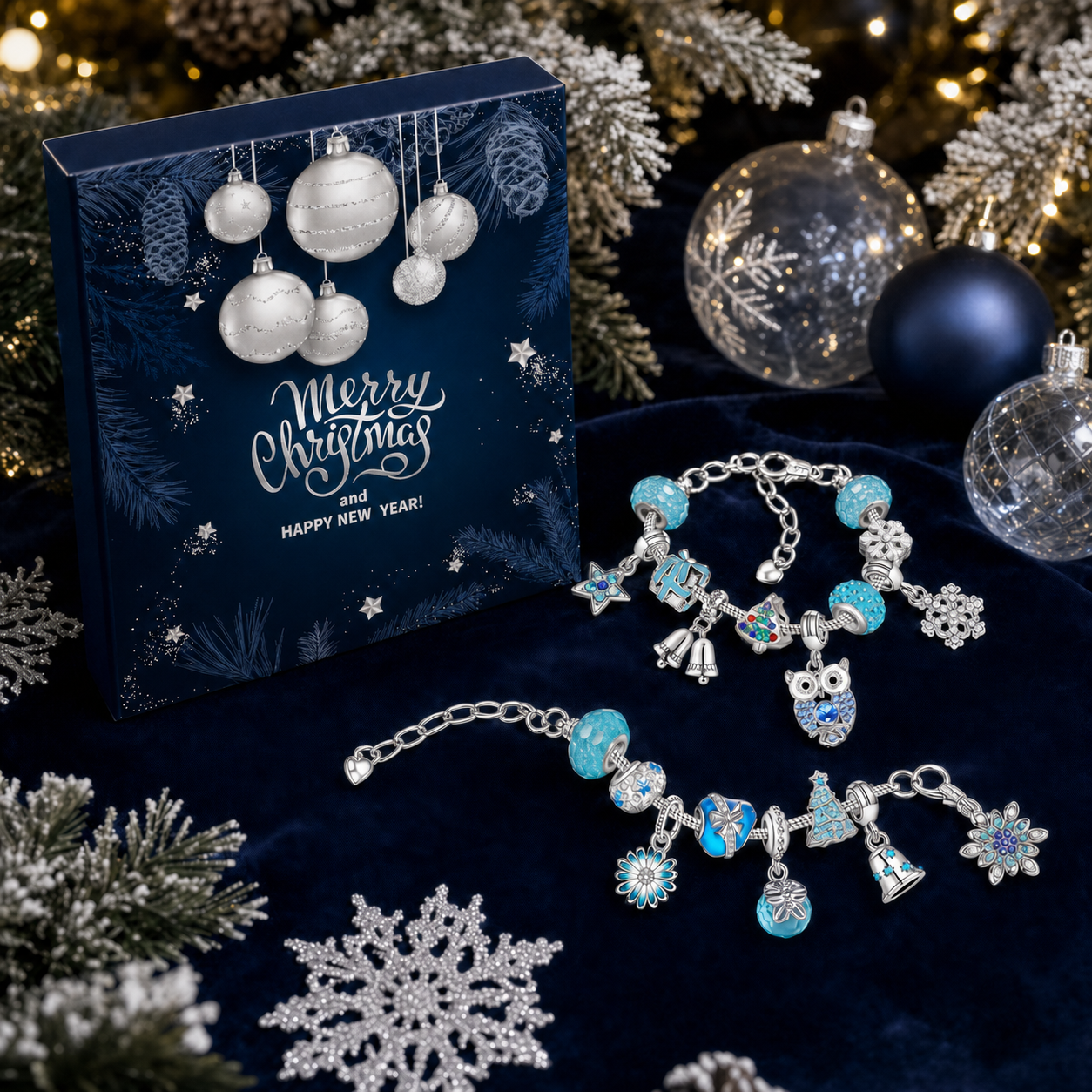 🎄24 DAYS OF CHRISTMAS ADVENT CALENDAR BRACELETS SET